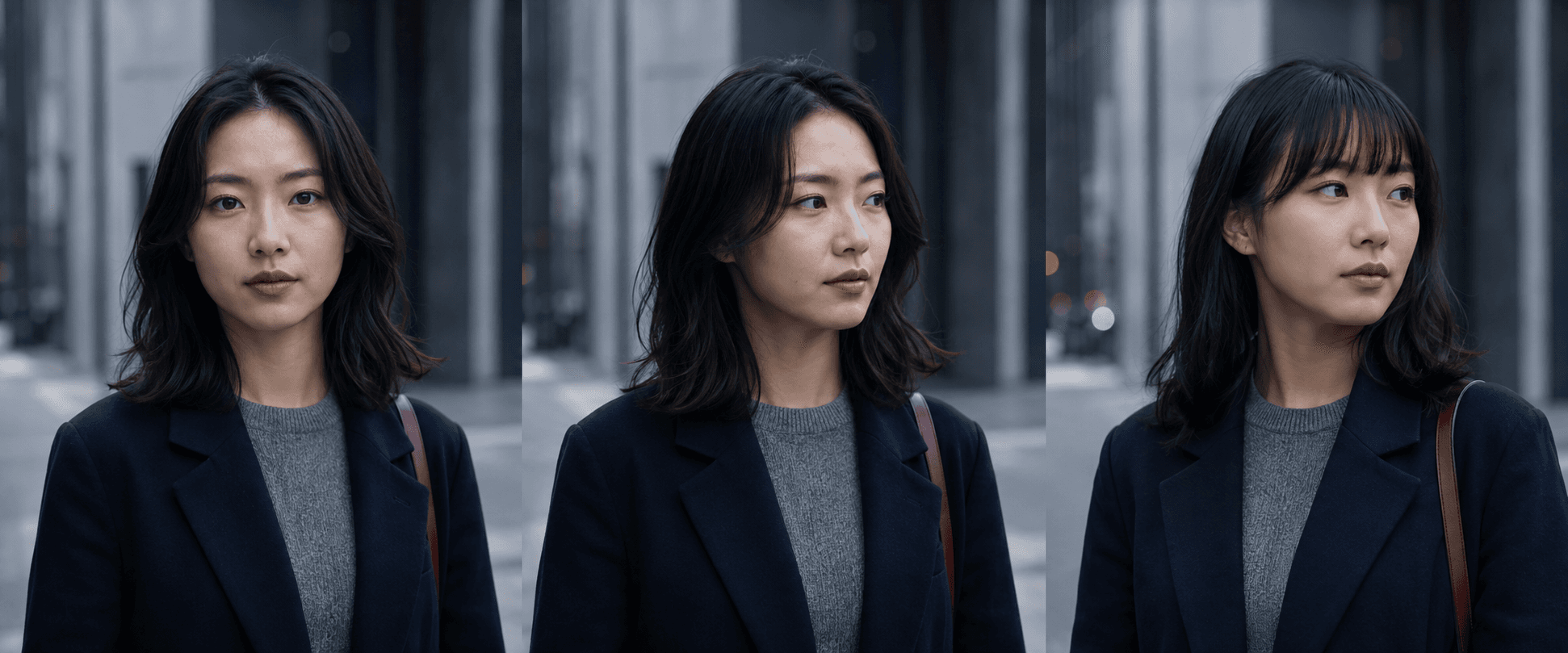 视频连续镜头中人物身份变化的示意