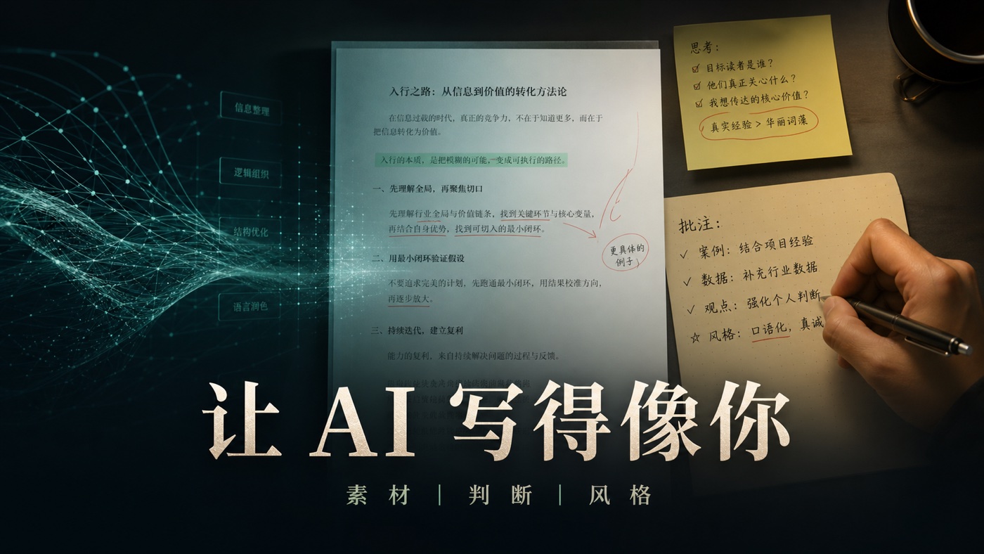 让 AI 写得像你